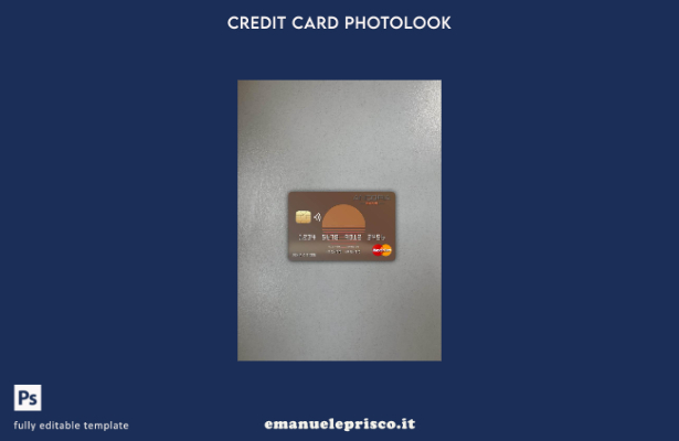 modello anteriore photolook mastercard della banca di Cipro Ancoria stile verifi